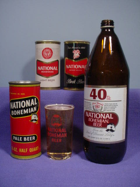 MD MINT VTG Promo Beer Libbey Glass National Premium Natty Bo Orginal Baltimore 